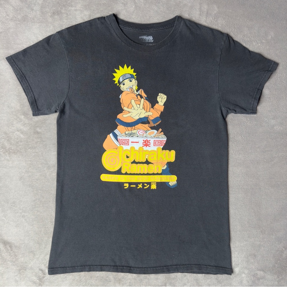 Naruto Shippuden Hot Topic Ichiraku Ramen Black Anime Graphic Tee - Men's Small